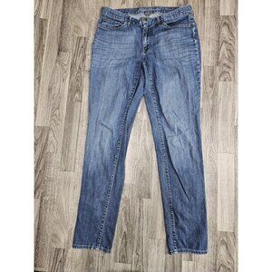 Eddie Bauer Jeans Womens 8 T Blue Boyfriend Slim Denim Pants